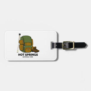 Étiquette À Bagage Sac à dos pour le parc national de Hot Springs