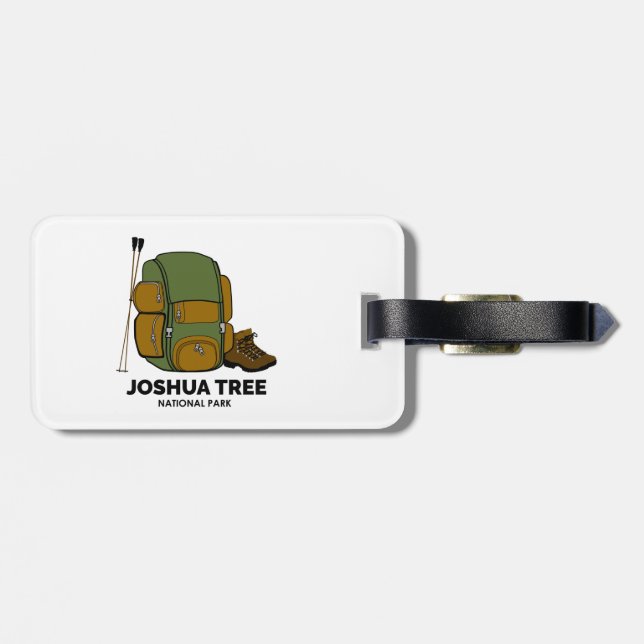 Étiquette À Bagage Sac à dos pour le parc national de Joshua Tree (Dos horizontal)