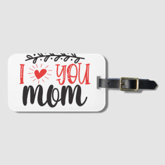 Étiquette À Bagage Sac à main bandoulière 'Je t'aime maman' – Cadeau