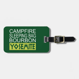 Étiquette À Bagage Sac couché de feu Bourbon Yosemite