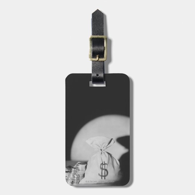 Étiquette À Bagage Sac d'argent (Devant Vertical)