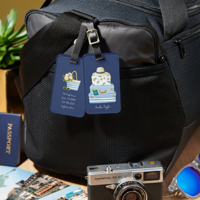 Étiquette À Bagage Sacs de week-end de célibataire de plage de voyage (Recto & Verso)