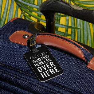 Étiquette À Bagage Sacs Personnalisés Drôles Humour Noir