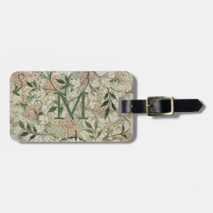 Étiquette À Bagage Sage Green, Pêche Florale Personnalisée