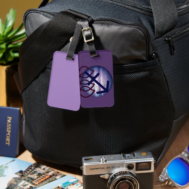 Étiquette À Bagage Sagittaire (Recto & Verso)