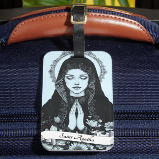 Étiquette À Bagage Saint Agatha de Sicile Patron des Infirmières