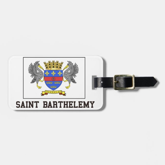 Étiquette À Bagage Saint Barthelemy (Devant horizontal)