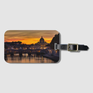 Étiquette À Bagage Saint Peters au coucher du soleil