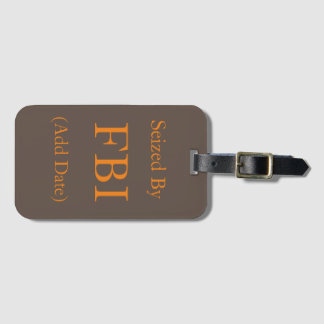 Étiquette À Bagage Saisi par le Coque du FBI-TAG