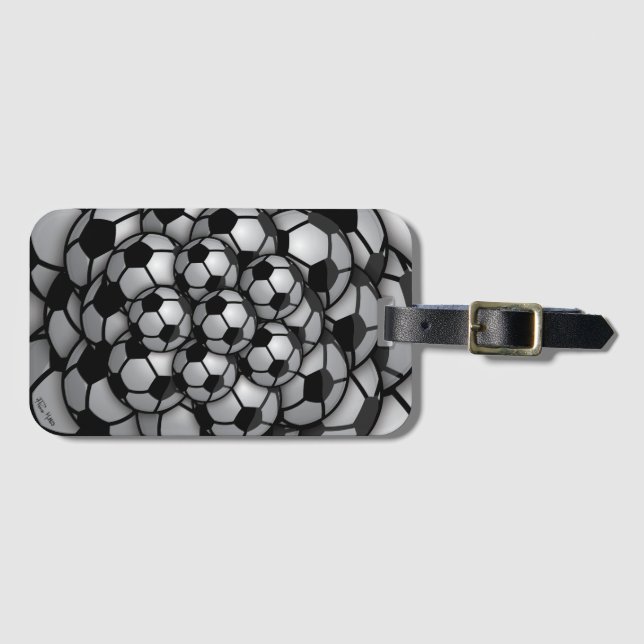 Étiquette À Bagage Saison de football (Devant Horizontal)