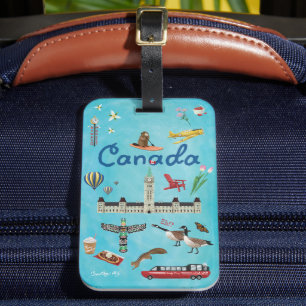 Étiquette À Bagage Salutations d'été d'Ottawa Canada