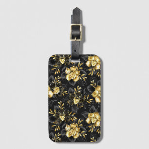 Étiquette À Bagage Sans couture avec orchidées de bijoux