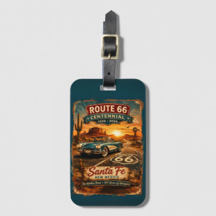 Étiquette À Bagage Santa Fe Route 66 Centenaire Coucher de soleil