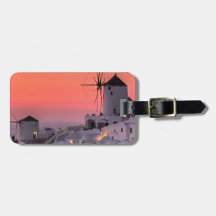 Étiquette À Bagage Santorin, Grèce