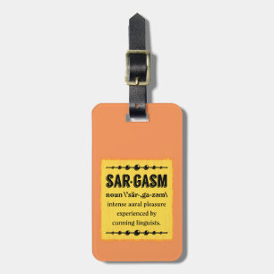 Étiquette À Bagage Sargasme