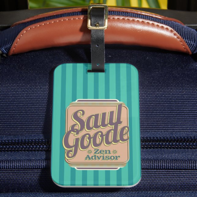 Étiquette À Bagage Saul Goode Zen Advisor Aqua Stripes BG (Insitu Rectoal 2)