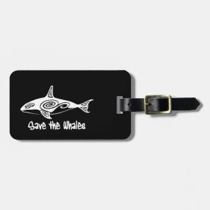 Étiquette À Bagage Sauvez les baleines