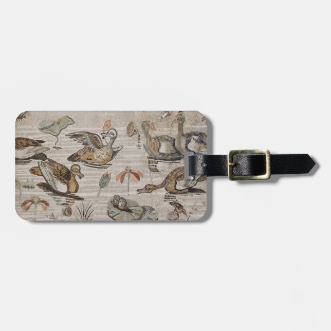 Étiquette À Bagage Scène des oiseaux aquatiques sur le Nil, Chambre (Devant horizontal)