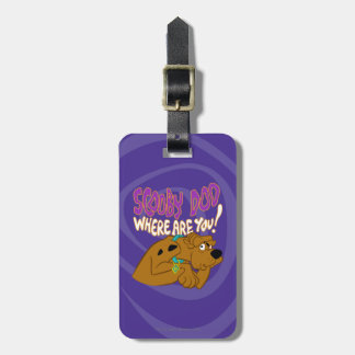 Étiquette À Bagage Scooby-Doo effrayé