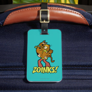 Étiquette À Bagage Scooby-Doo et Shaggy Zoinks!