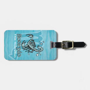 Étiquette À Bagage Scorpio Le Scorpion signe d'eau id bagage tag