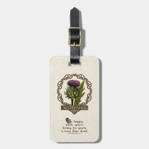 Étiquette À Bagage Scotland Scottish Thistle Celtic Knoverb