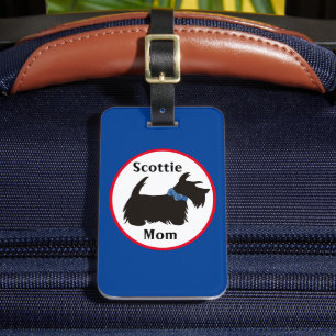 Étiquette À Bagage Scottie chien étiquette bagage, Scottie maman baga