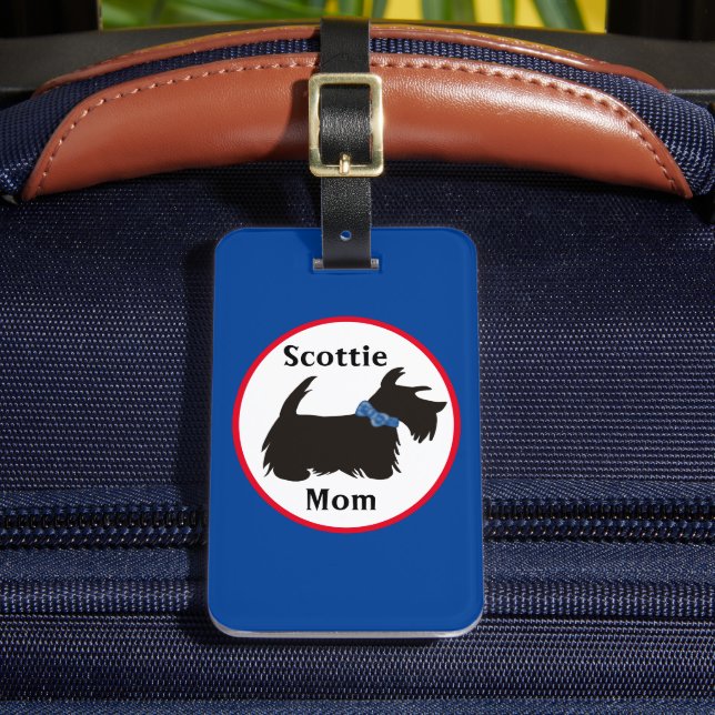 Étiquette À Bagage Scottie chien étiquette bagage, Scottie maman baga (Insitu Rectoal 2)