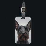 Étiquette À Bagage Scottish Terrier<br><div class="desc">Terrier écossais mignon.</div>