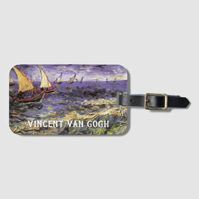 Étiquette À Bagage Seasons à Saintes Maries par Vincent van Gogh (Devant Horizontal)
