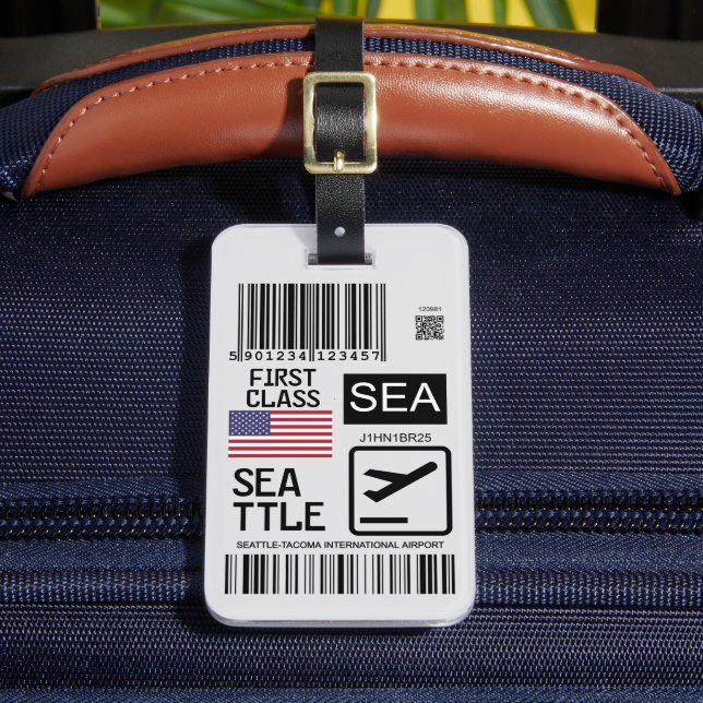Étiquette À Bagage Seattle airport travel tag (Insitu Rectoal 2)