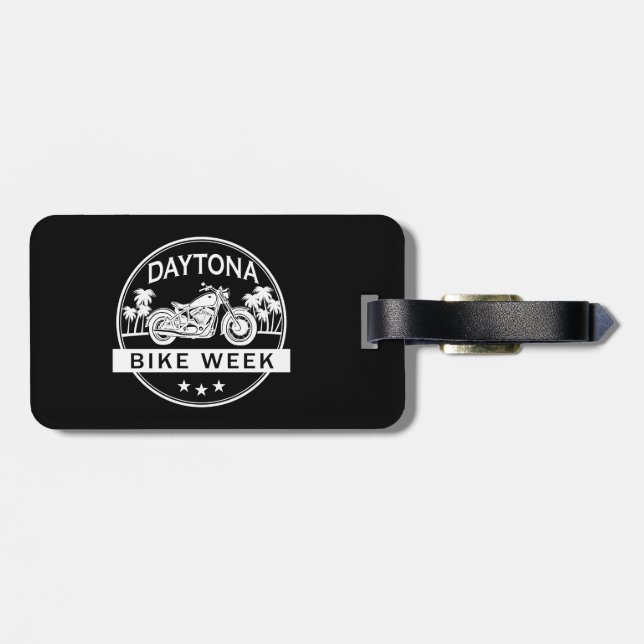 Étiquette À Bagage Semaine de moto de Daytona (Dos horizontal)