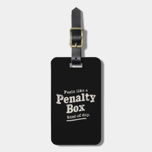 Étiquette À Bagage Semble être un joueur de hockey jour de boîte de p