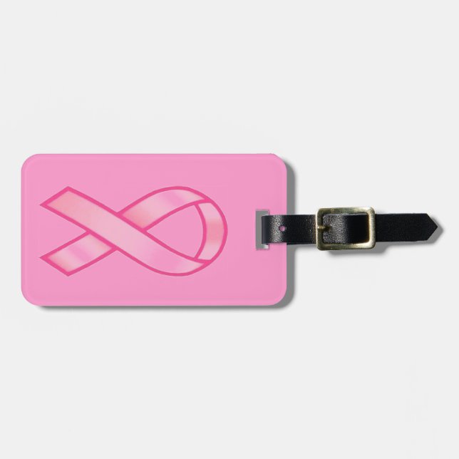Étiquette À Bagage Sensibilisation au cancer du sein (Devant horizontal)