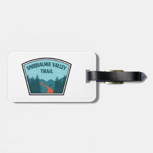 Étiquette À Bagage Sentier de la vallée Snoqualmie dans l'État de Was