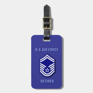 Étiquette À Bagage Sergent-major principal USAF