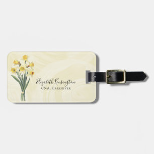 Étiquette À Bagage Services de soins aux personnes âgées Fleur person