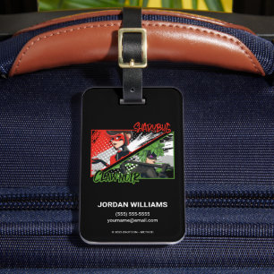 Étiquette À Bagage Shadybug et Noir glacé