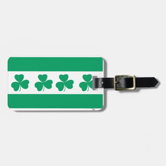 Étiquette À Bagage Shamrock Green (Devant horizontal)