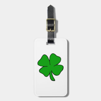 Étiquette À Bagage Shamrock irlandais