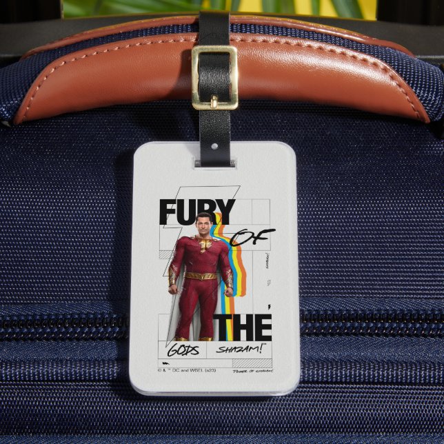 Étiquette À Bagage SHAZAM ! Furie des dieux | Art de style d'album ré (Insitu Rectoal 2)