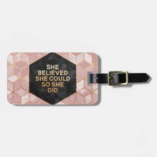 Étiquette À Bagage She Jedved She Could So She Did