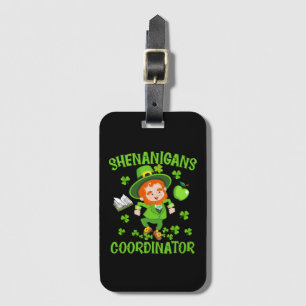 Étiquette À Bagage Shenanigans Coordonnateur Funny Enseignant St Patr