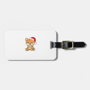 Étiquette À Bagage Shiba Inu Joyeux Chiens de Noël Noël Noël