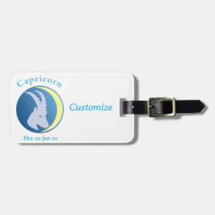 Étiquette À Bagage Signe du Capricorne Thunder_Cove