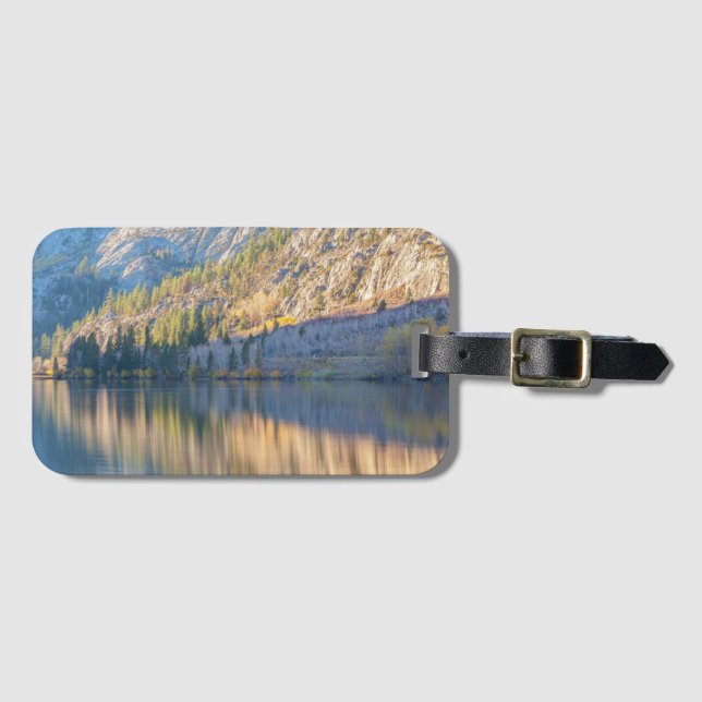 Étiquette À Bagage Silver Lake Autumn Reflection (Devant Horizontal)