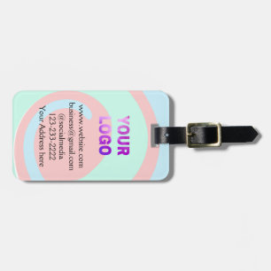 Étiquette À Bagage simple et minimal ajouter votre logo/design ici te
