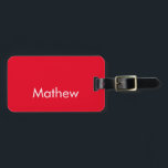 Étiquette À Bagage simple letter monogragram add your name letter<br><div class="desc">design</div>