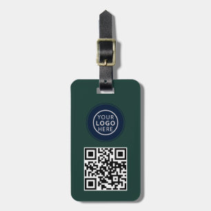 Étiquette À Bagage Simple logo d'entreprise et code QR promotionnel