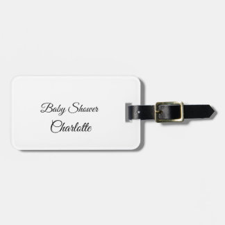 Étiquette À Bagage SIMPLE MINIMAL.CUTIE AJOUTEZ NOM BÉBÉ Baby shower